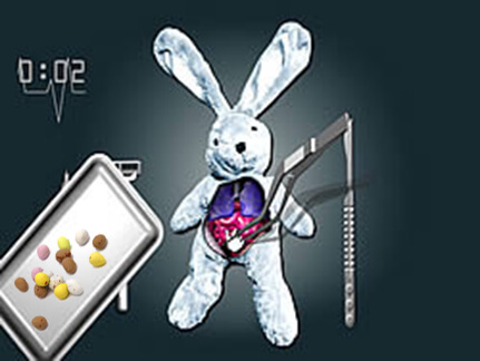 bunny operation for easter eggs - easter egg surgery - chocolate operation